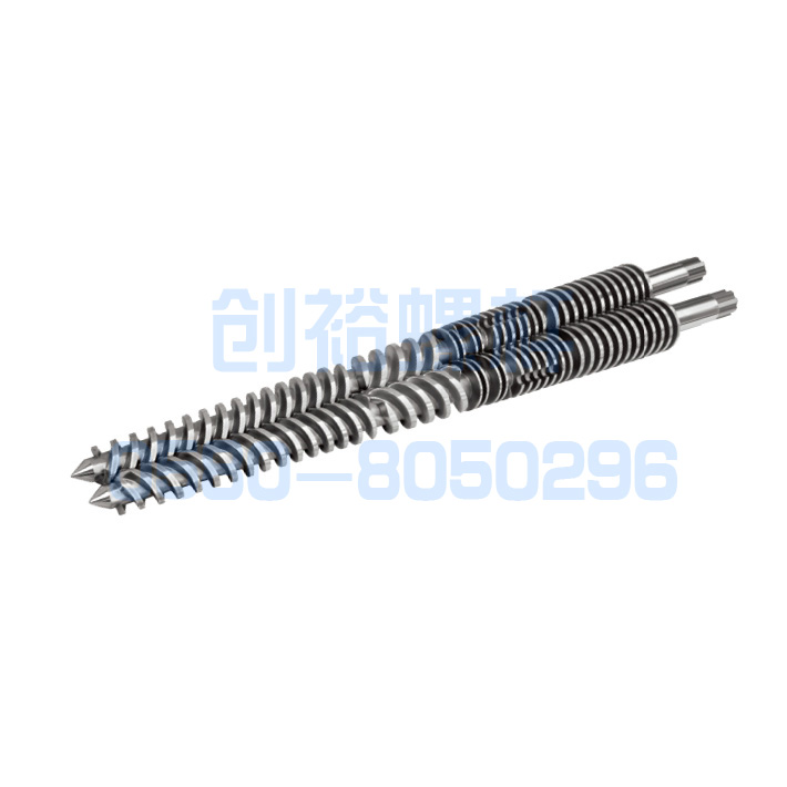 Conical twin screw